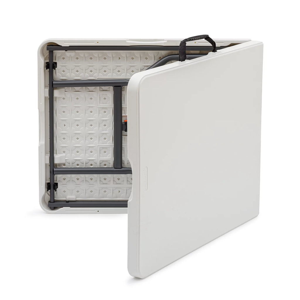 5-Foot White Folding Table Y68231