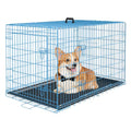 42 Inch Black Metal Dog Crate Kennel with Divider U620581