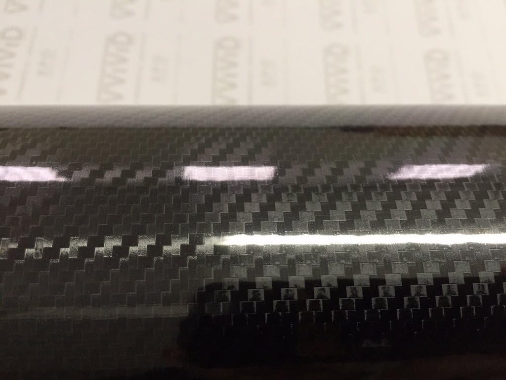 High Gloss Black Carbon Vinyl Wrap Film 2ft x 5ft Pack of 2 A571