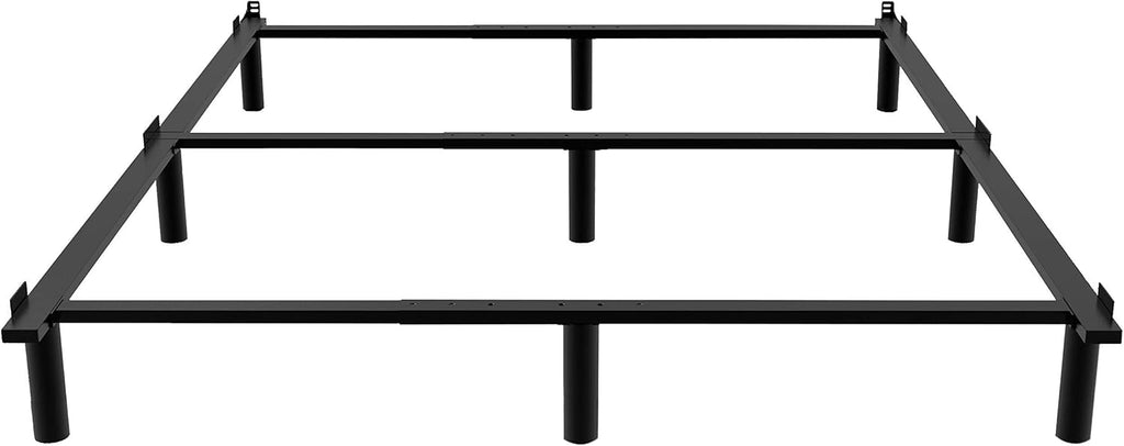 Adjustable Metal Bed Frame with 9-Leg Support T245595