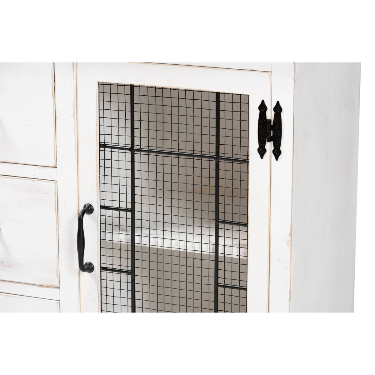 White Oak Brown 3-Drawer Wood Storage Cabinet V7842
