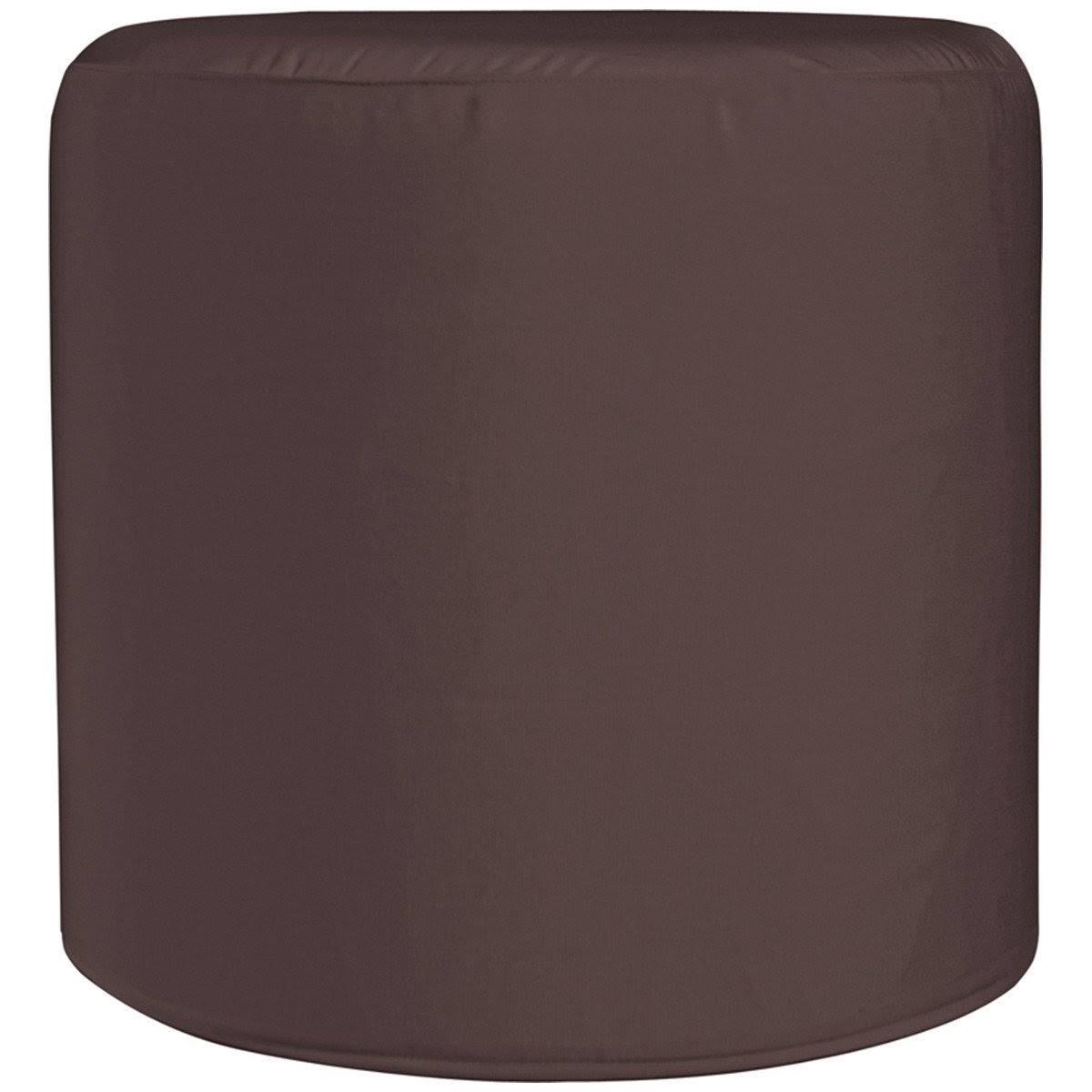 Turquoise Cylinder Ottoman M498