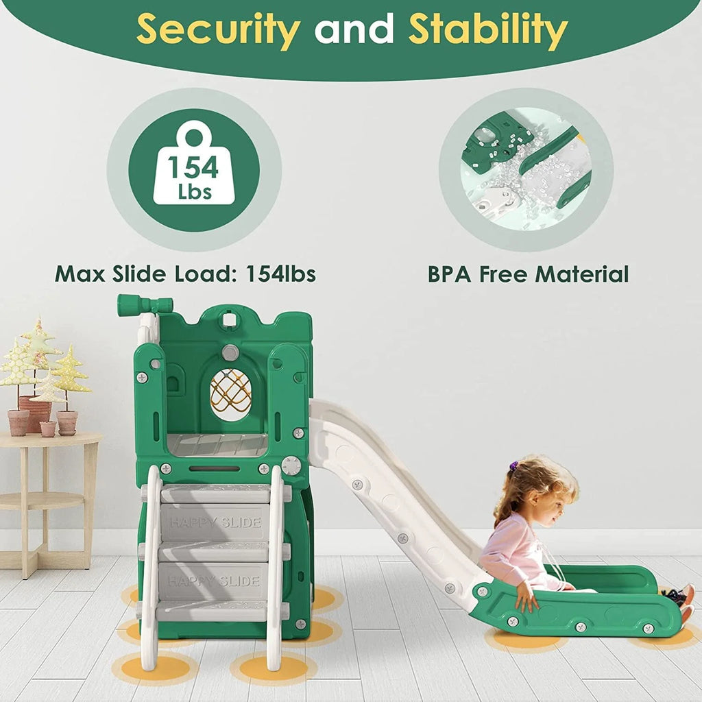 Toddler Slide Set with Basketball Hoop and Ball Z16809