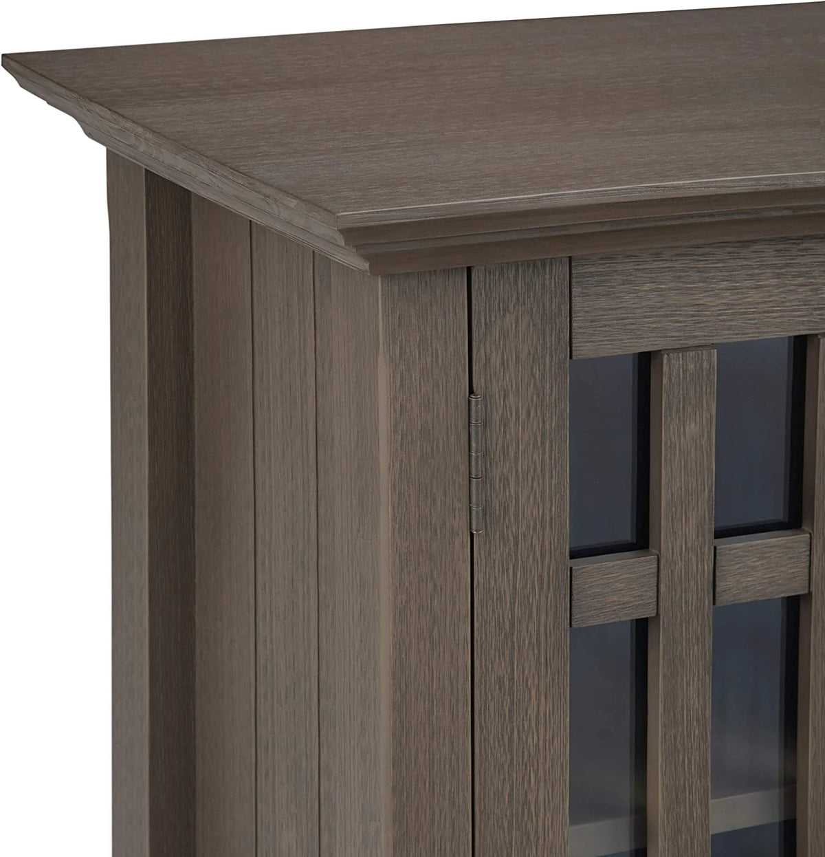 32 inch Wide Low Storage Media Cabinet with 2 Tempered Glass Doors J6797