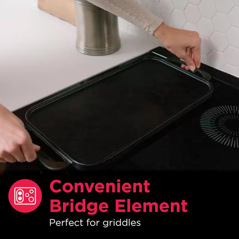 30 in. 6.2 cu.ft. Slide-In Induction Range Stainless Steel M4072