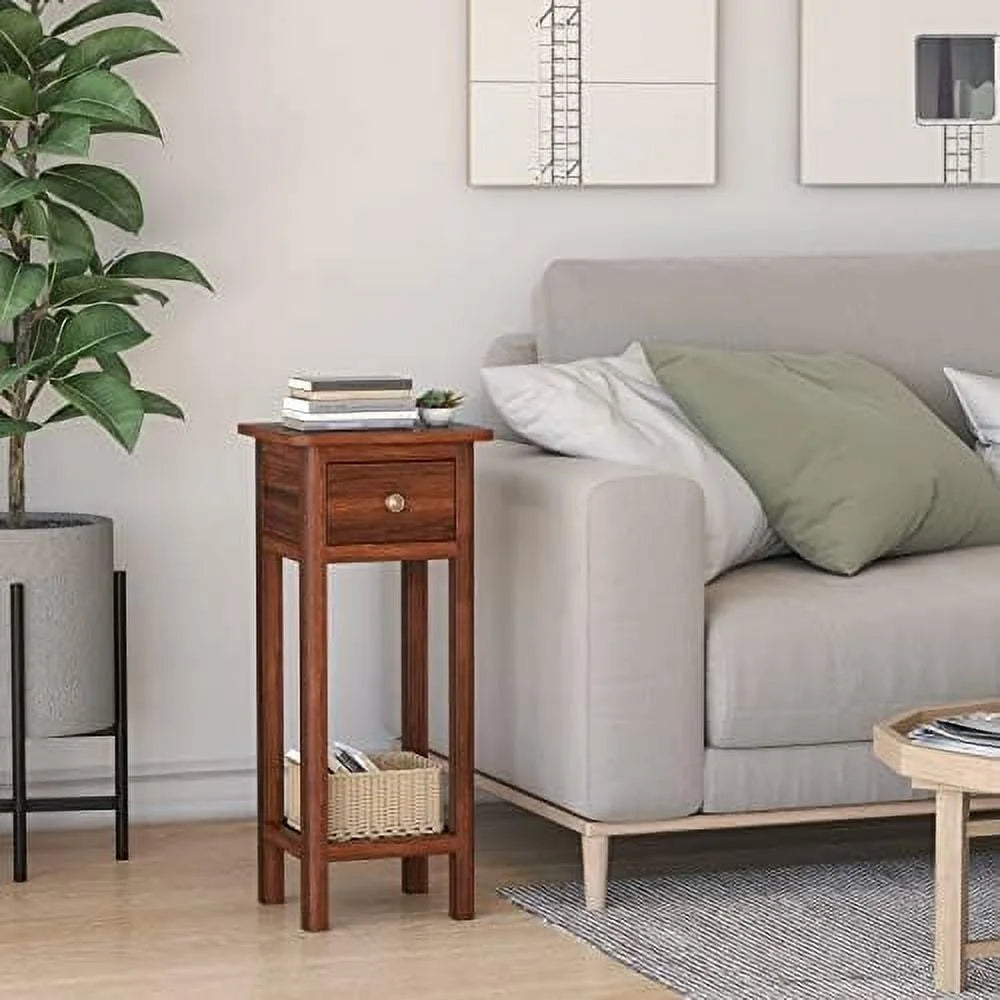 Narrow End Table with Drawer W960986