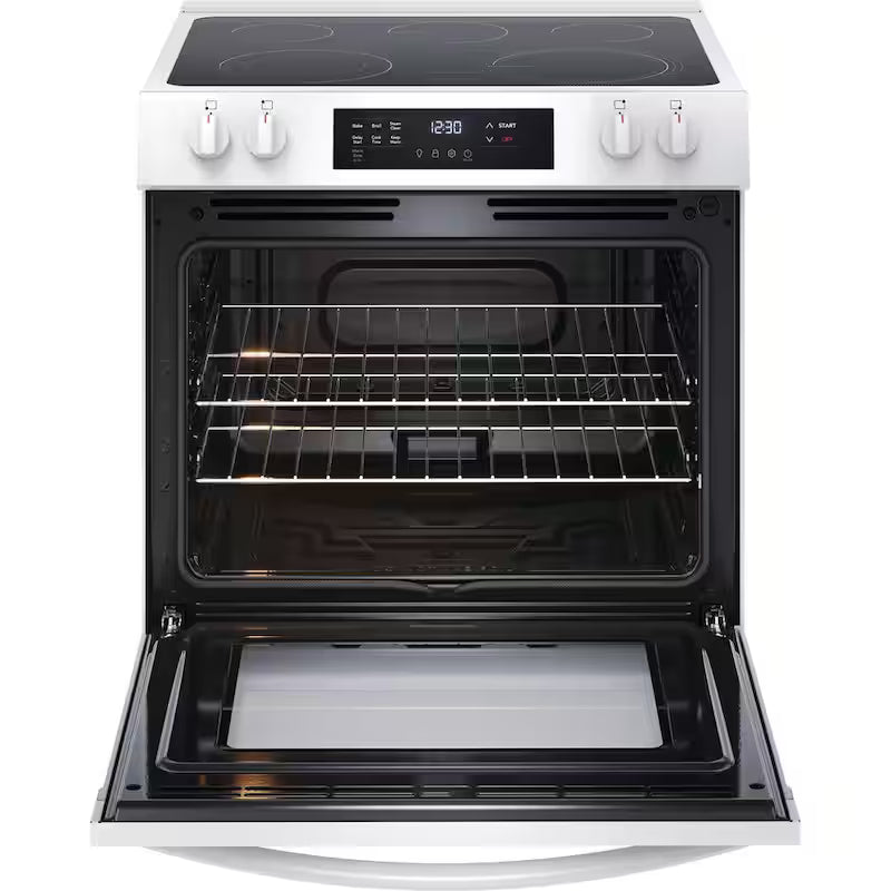 5-Element Slide-In Electric Range with Steam Clean in White G765082