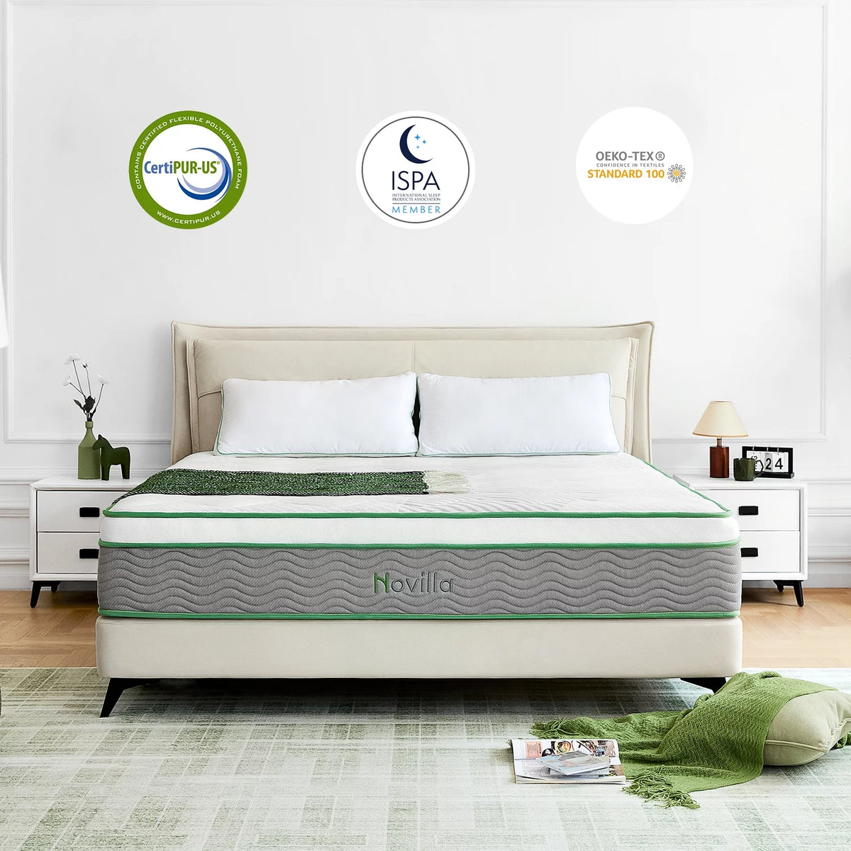 Queen Size Memory Foam Hybrid Mattress V37908