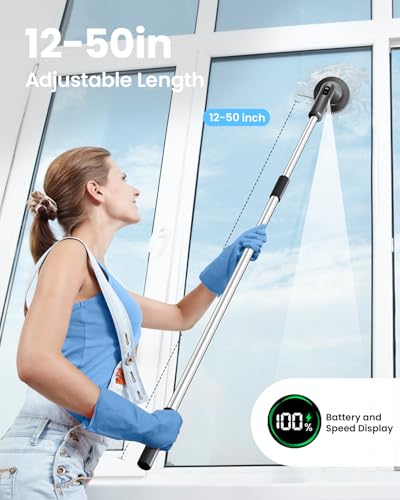 Cordless Electric Spin Scrubber with 7 Brush Heads D174111