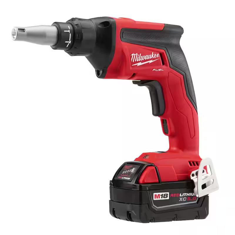18V Lithium-Ion Brushless Cordless Drywall Screw Gun Kit with Mud Mixer Y6409
