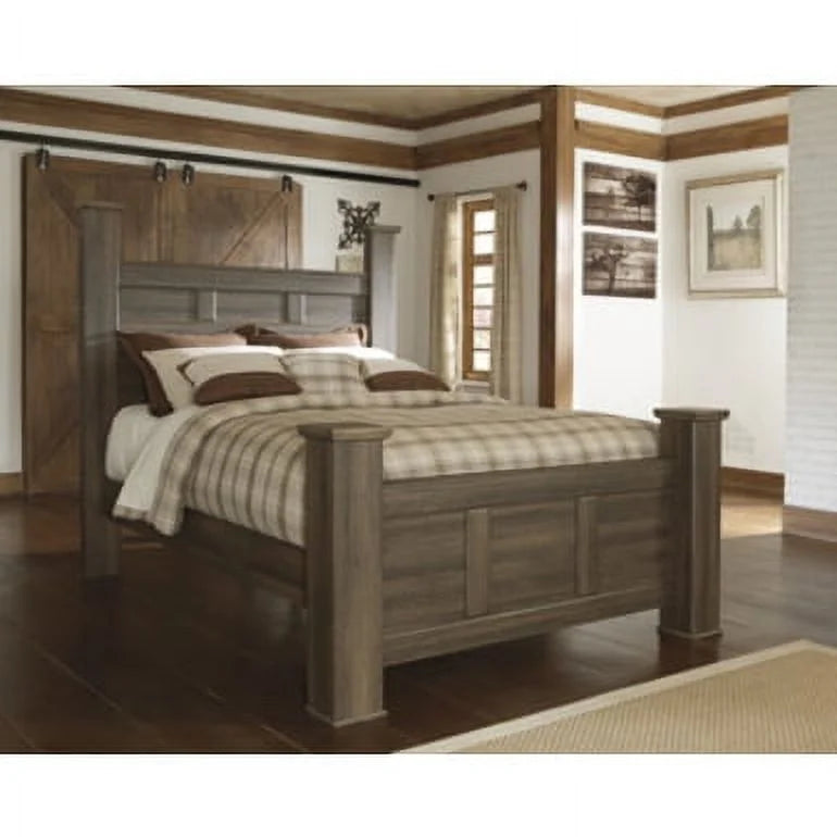 Queen Bed in Dark Brown G458184