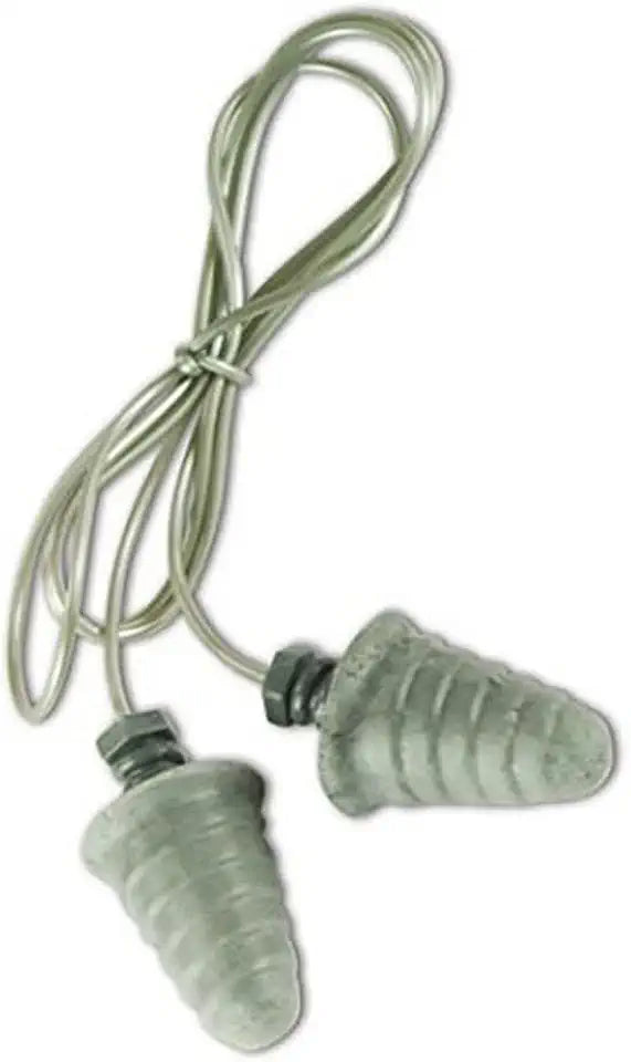 Corded Ear Plugs Polyurethane Foam One Size Silver Pack of 120 U522980