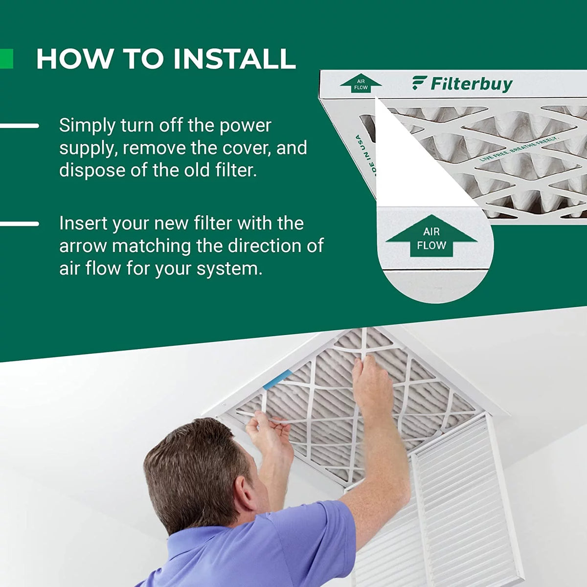 16x25x5 MERV 11 Pleated HVAC Air Filters P3473