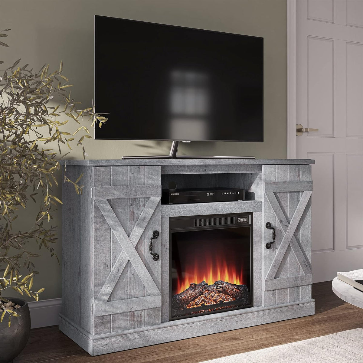 47 Inch Electric Fireplace TV Stand R428587