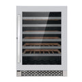 24 48-Bottle Stainless Steel Single Zone Compressor Wine Cooler C7813