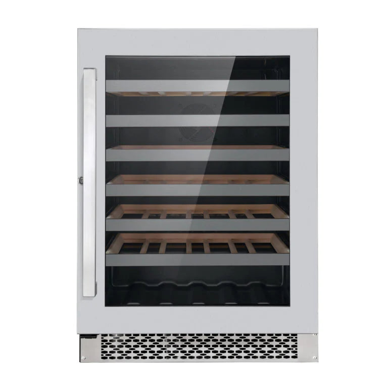 24 48-Bottle Stainless Steel Single Zone Compressor Wine Cooler C7813