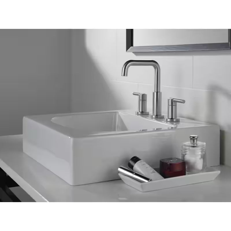 8 in. Widespread 2-Handle Bathroom Faucet in Stainless H270