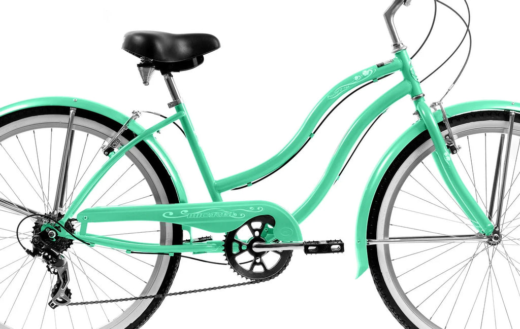26 In. Single Speed Beach Cruiser Bicycle Pink E1741