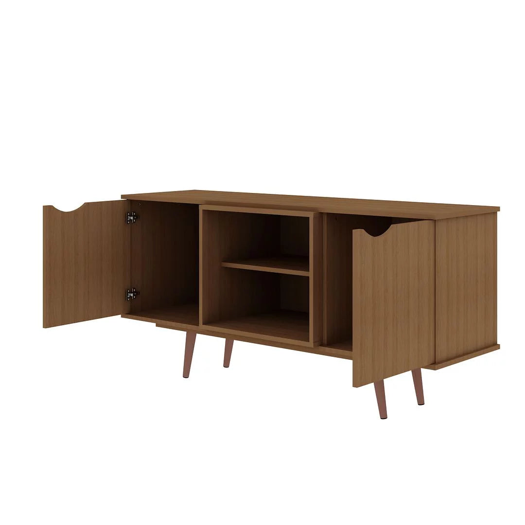 4 Shelves Wood TV Stand X641