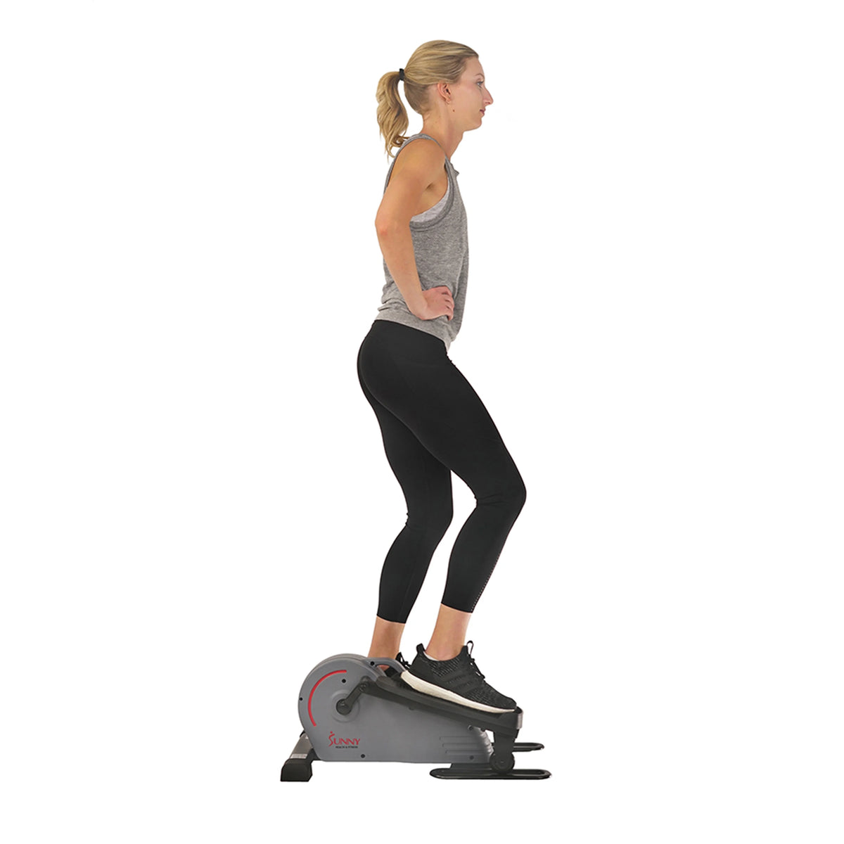 Compact Magnetic Standing Elliptical Machine with Handlebars K731