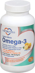 Lemon Flavored Omega-3 Vitamin D3 Softgels 180 Count G163726