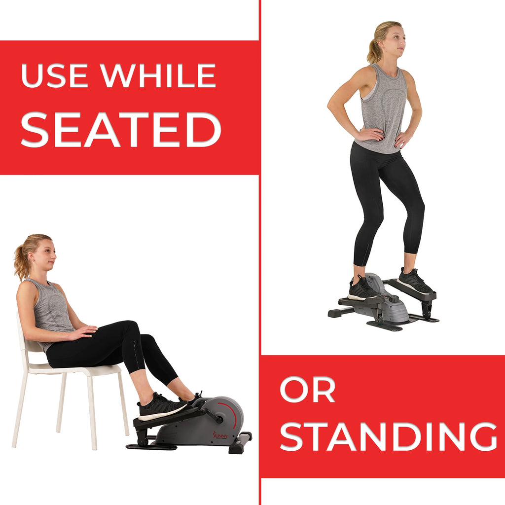 Compact Magnetic Standing Elliptical Machine with Handlebars K731