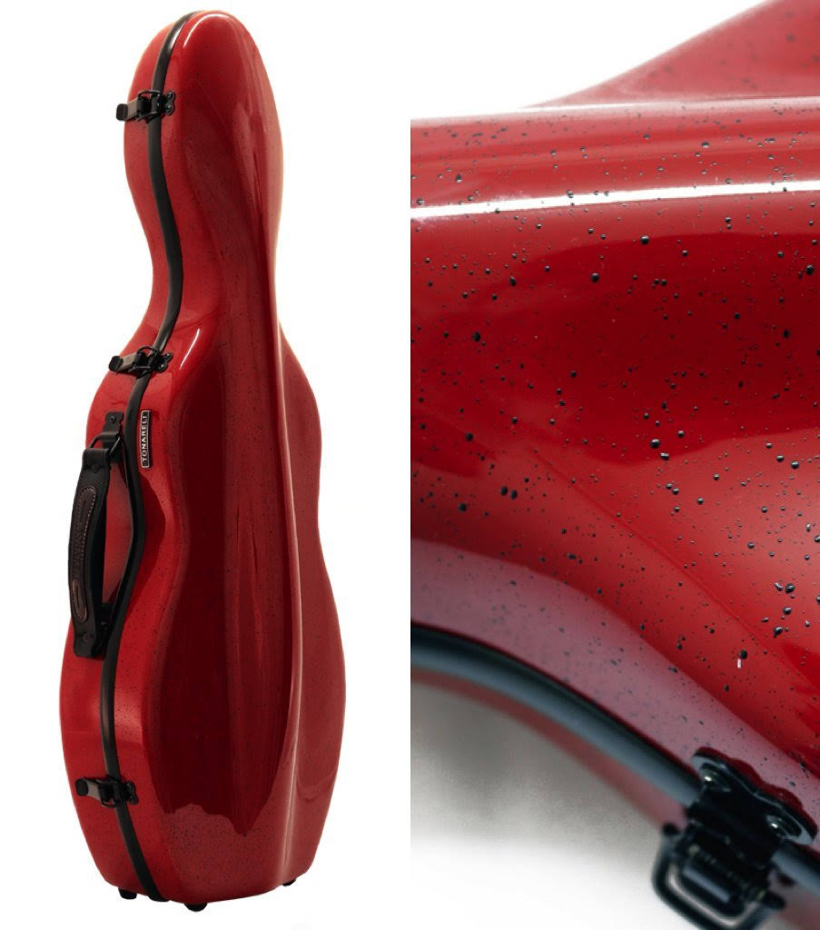 Red 4/4 Fiberglass Violin Case H741004