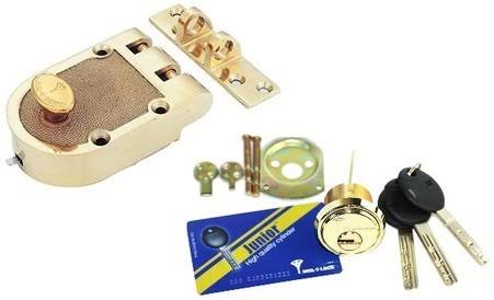 Bright Brass Rim Cylinder Deadlock C58605