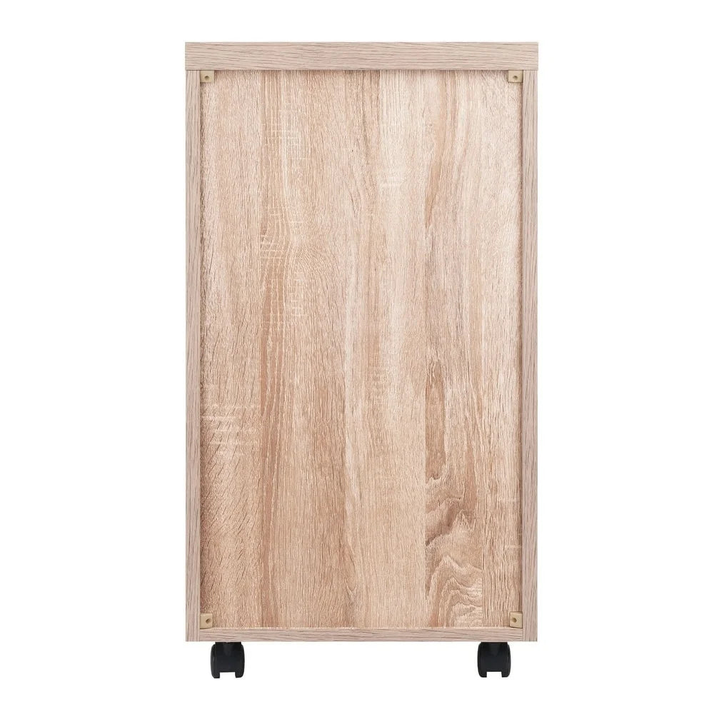 Two-Tone Open Shelves Storage Cabinet Z5540