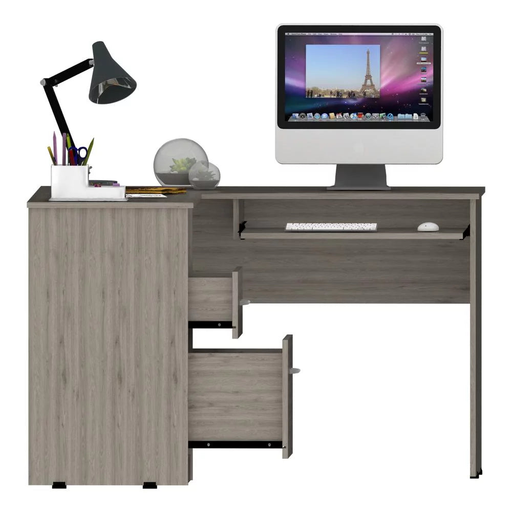 Light Gray L-Shaped Desk I20256