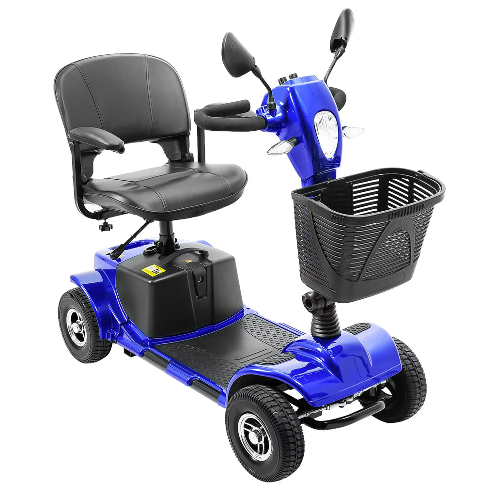 4 Wheel Electric Powered Mobility Scooter Blue I528355