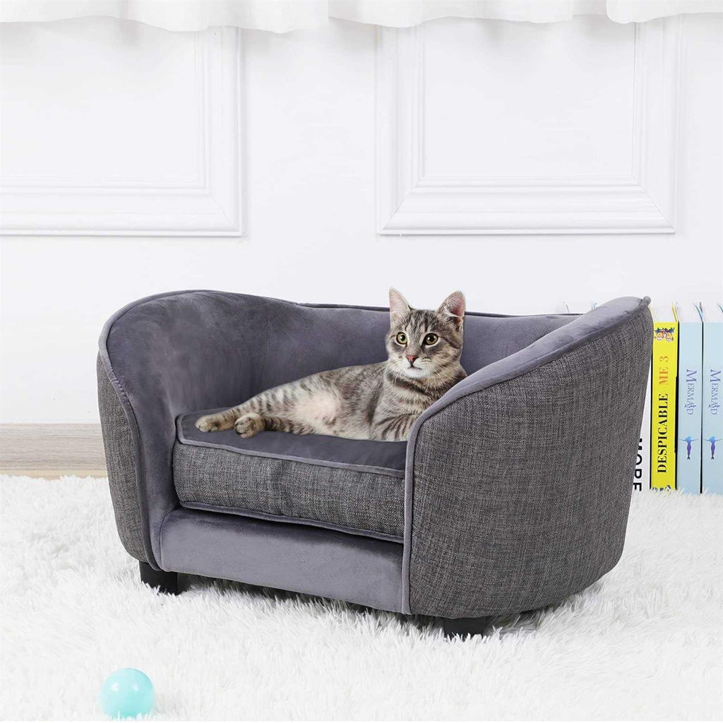 Velvet Washable Pet Bed Sofa P379436
