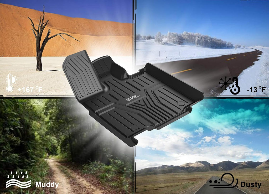 Black TPE All-Weather Car Floor Liners Full Set S831743