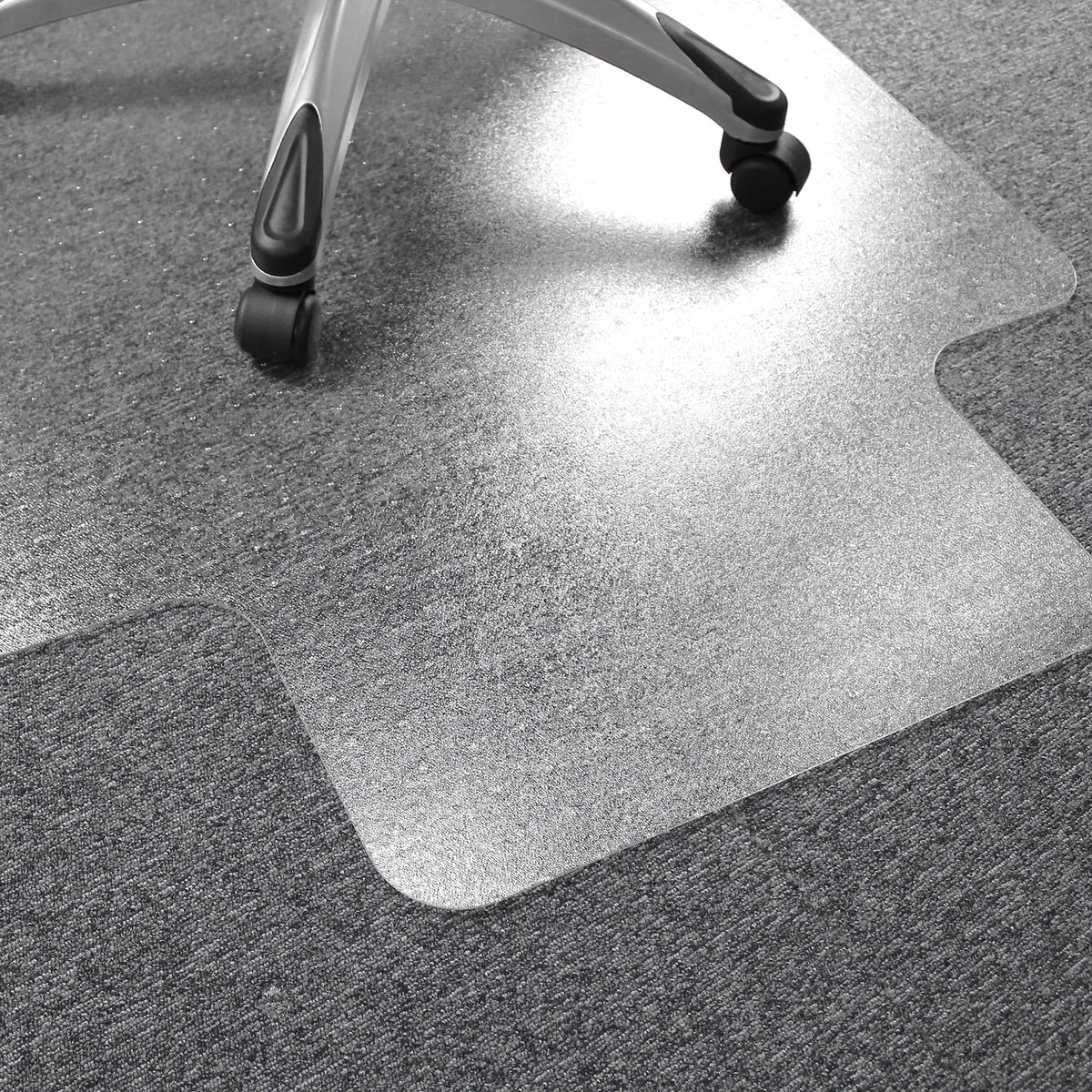 Clear Polycarbonate Chair Mat for Carpets up to 1/2" - 35 x 47" F66441
