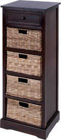 Mastercraft Cabinet with 4-Vertical Wicker Baskets Z819