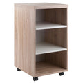 Two-Tone Open Shelves Storage Cabinet Z5540