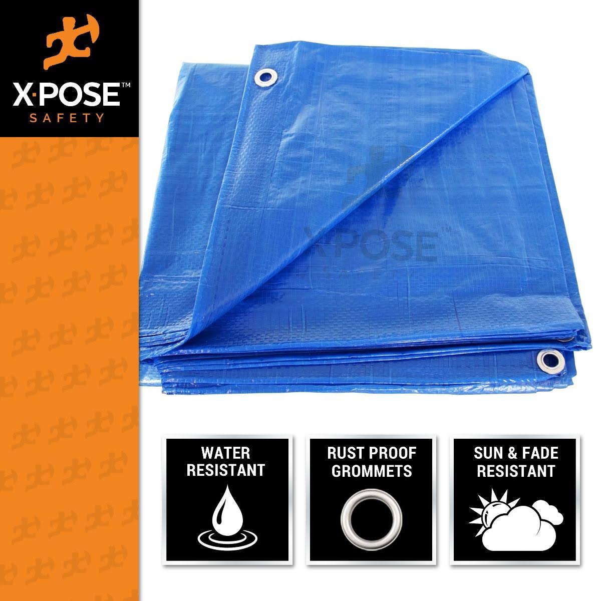 Blue Poly Tarps 15 x 25 Case of 6 L719