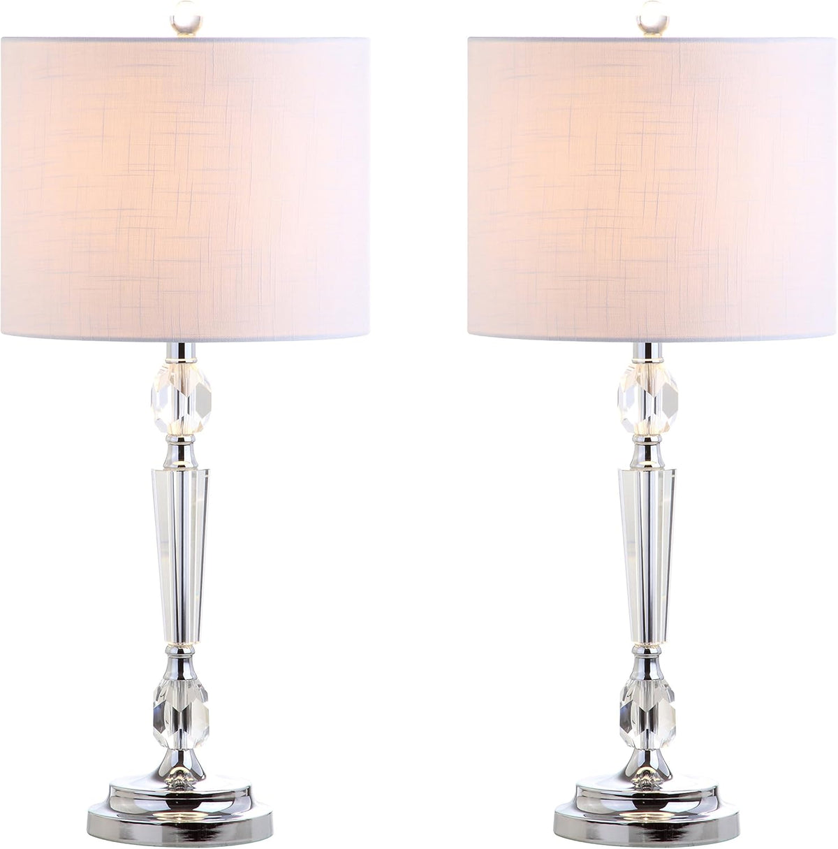 Clear Crystal LED Table Lamp Set of 2 T70037