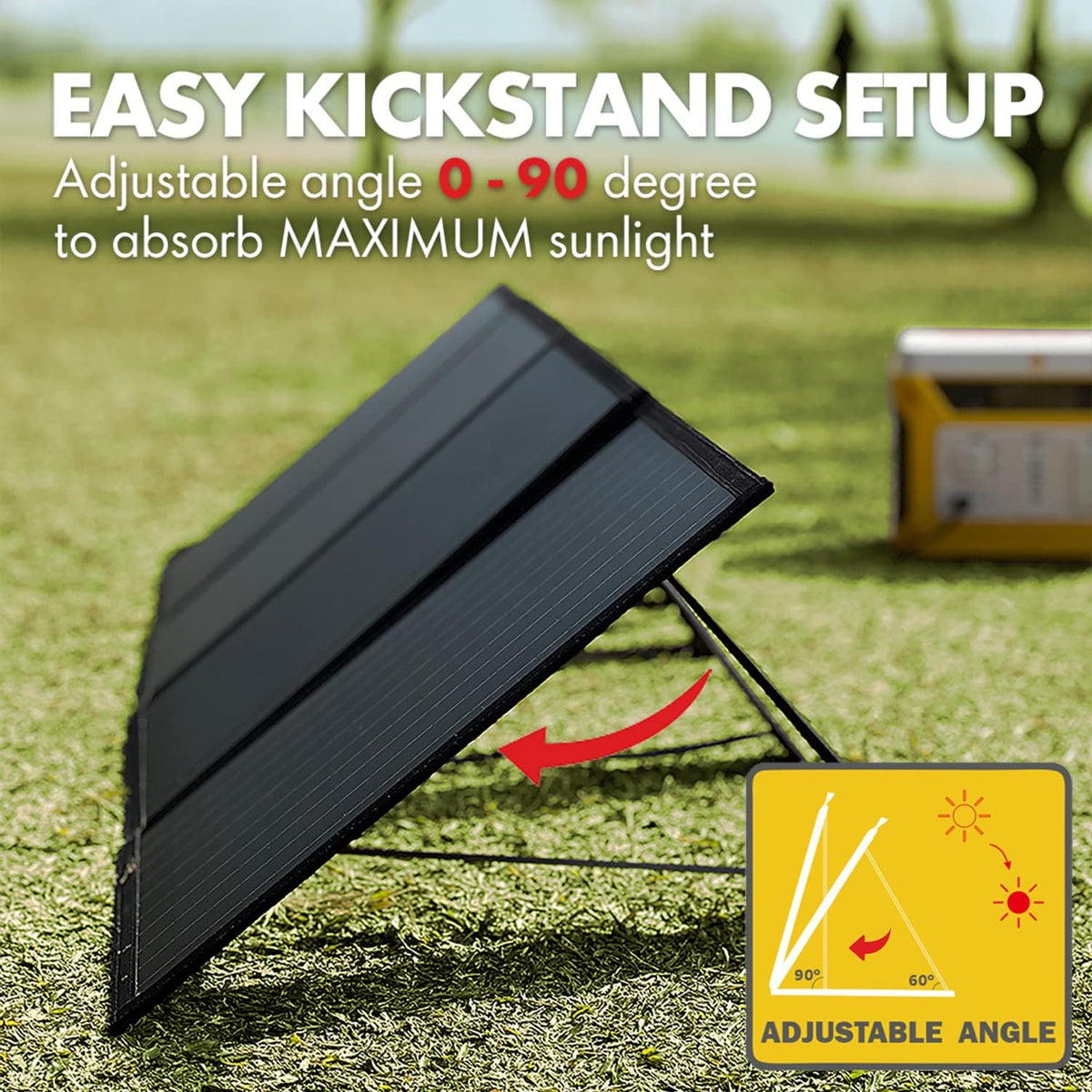 100W Foldable Waterproof Solar Panel Charger P345336
