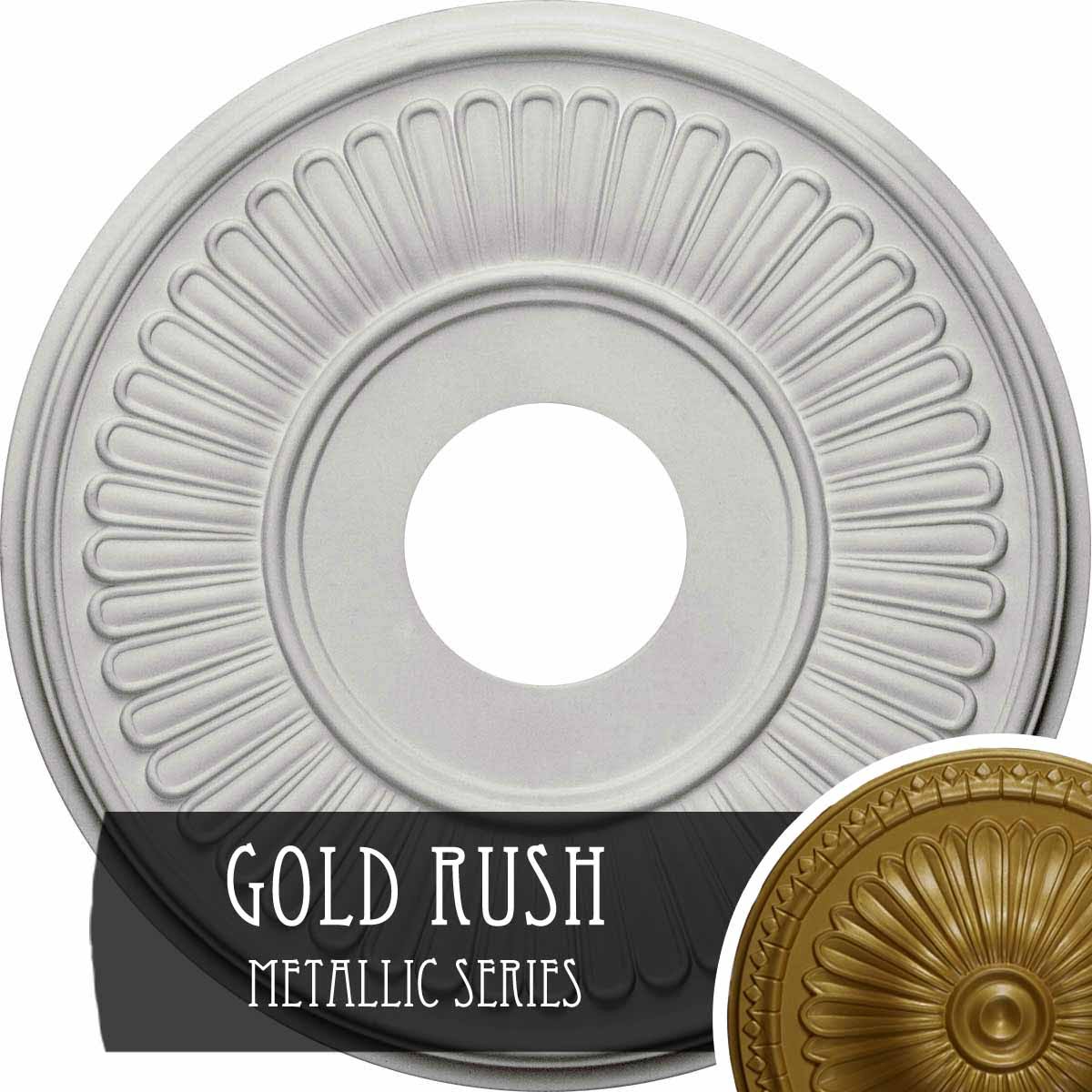 Hand-Painted Gold Ceiling Medallion R811