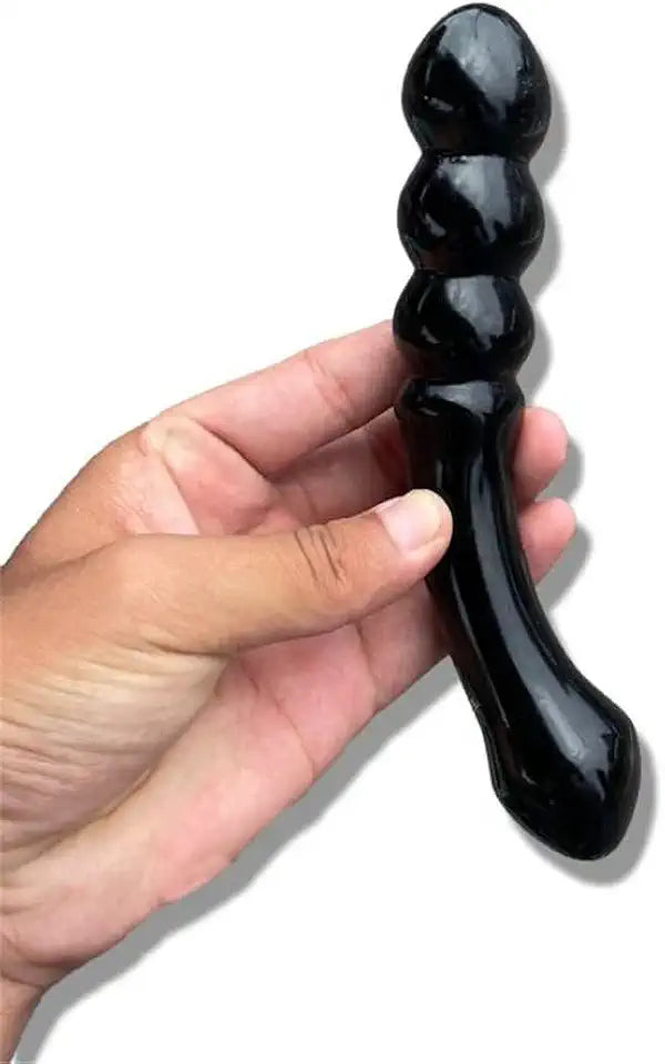 Natural Obsidian Quartz Massage Wand Black Healing Crystal Stone 17cm L872991
