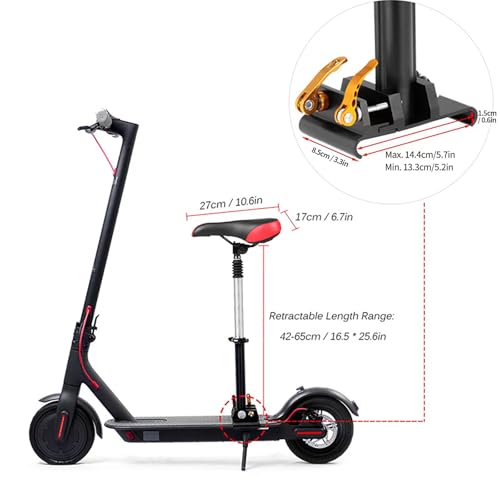Adjustable Portable Scooter Seat 26 x 16 Cm J943064