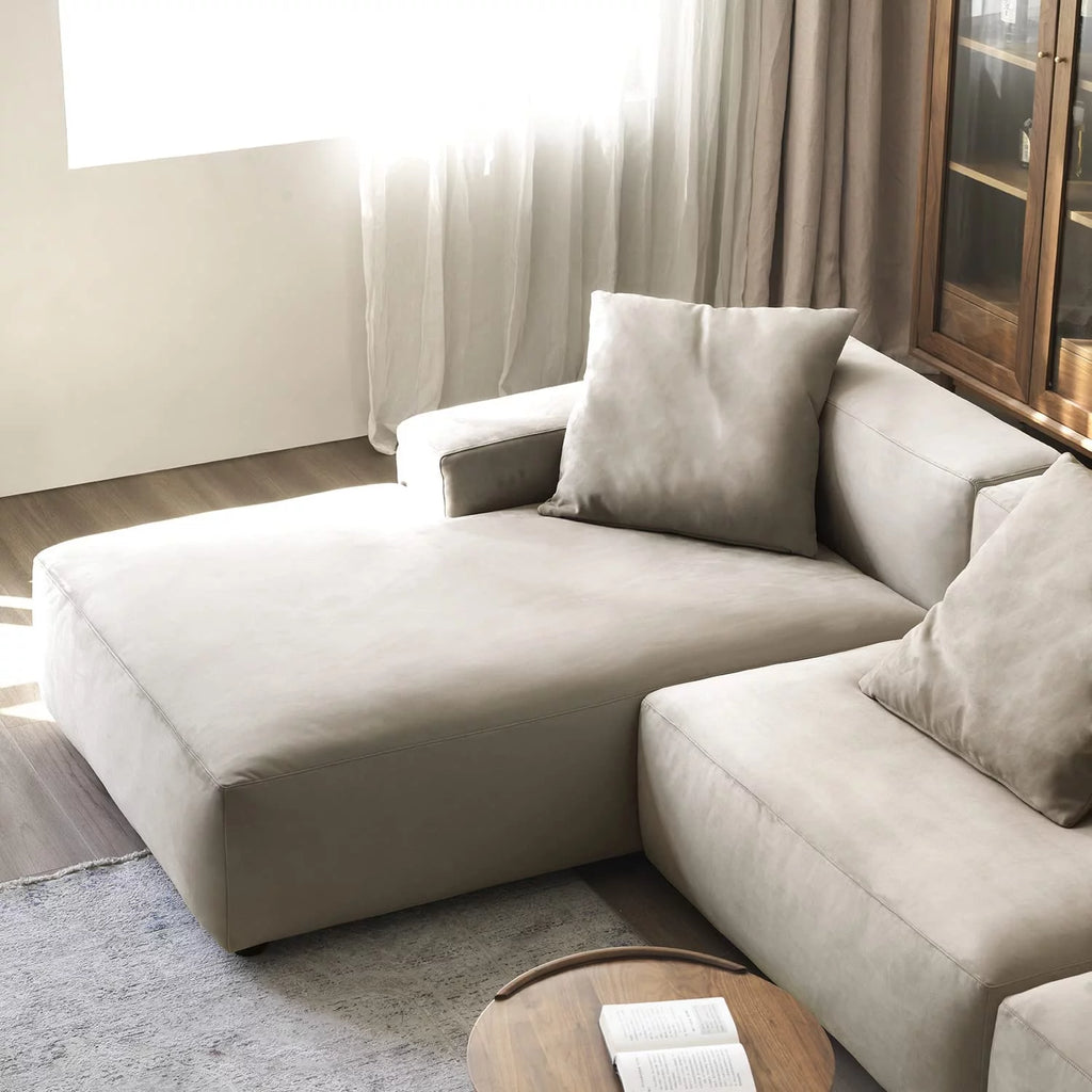 L-Shape Sectional Sofa Set with Chaise Lounge Q8077