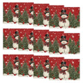 Snowman Cardinals Trees Christmas Placemats Set of 4 M19693