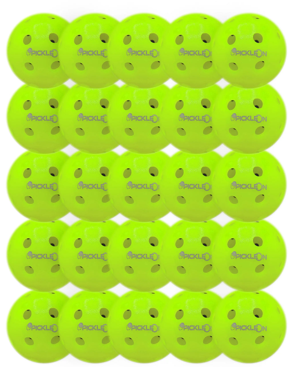 Neon Green 40 Holes 25 Pack Outdoor Pickleball Balls J181293