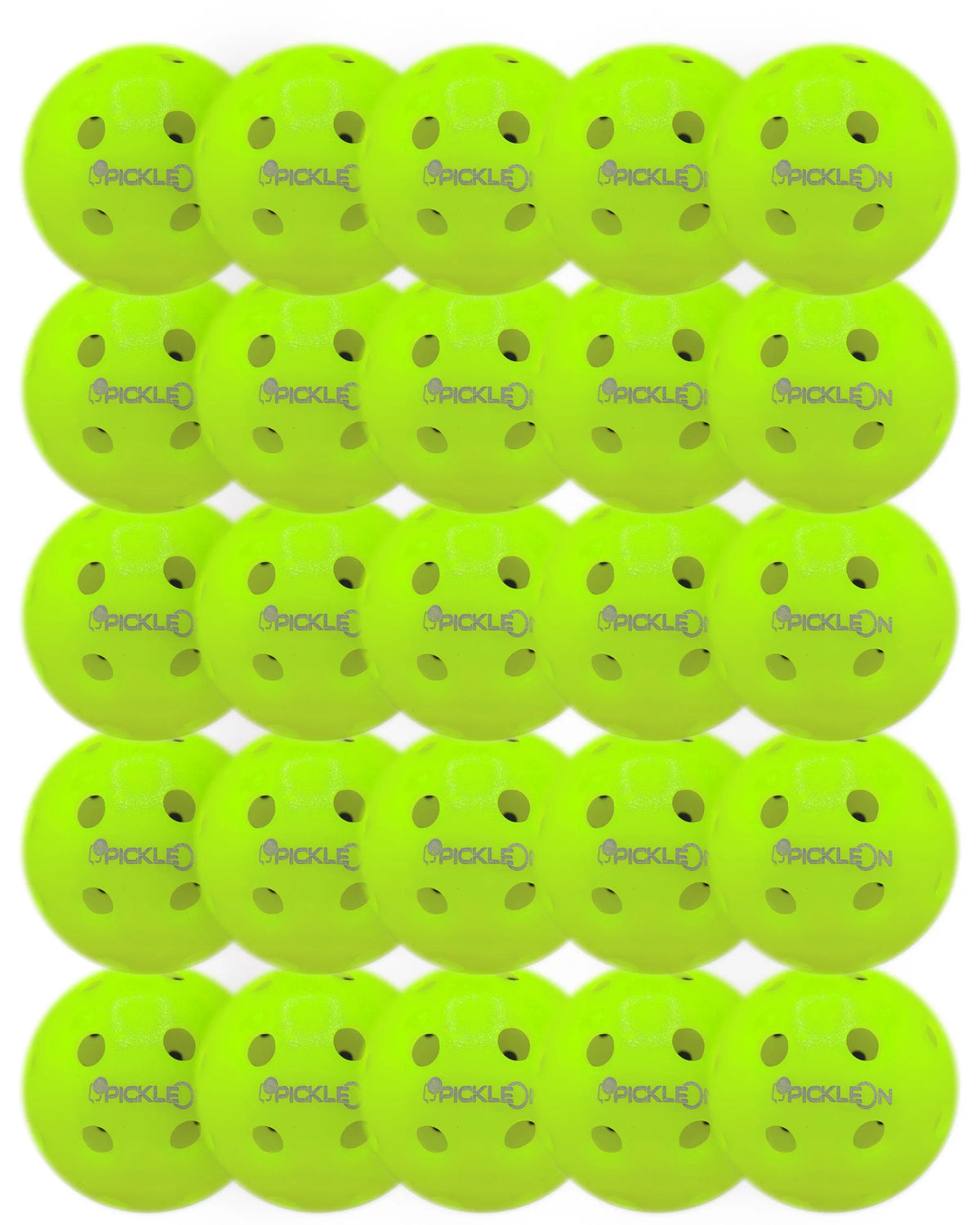 Neon Green 40 Holes 25 Pack Outdoor Pickleball Balls J181293