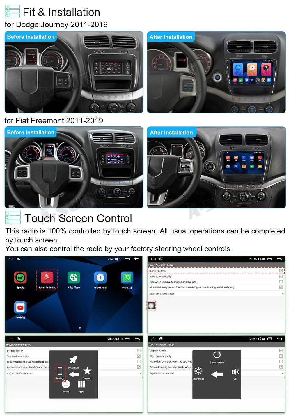 Android 10 Car Stereo Radio Navi A34583