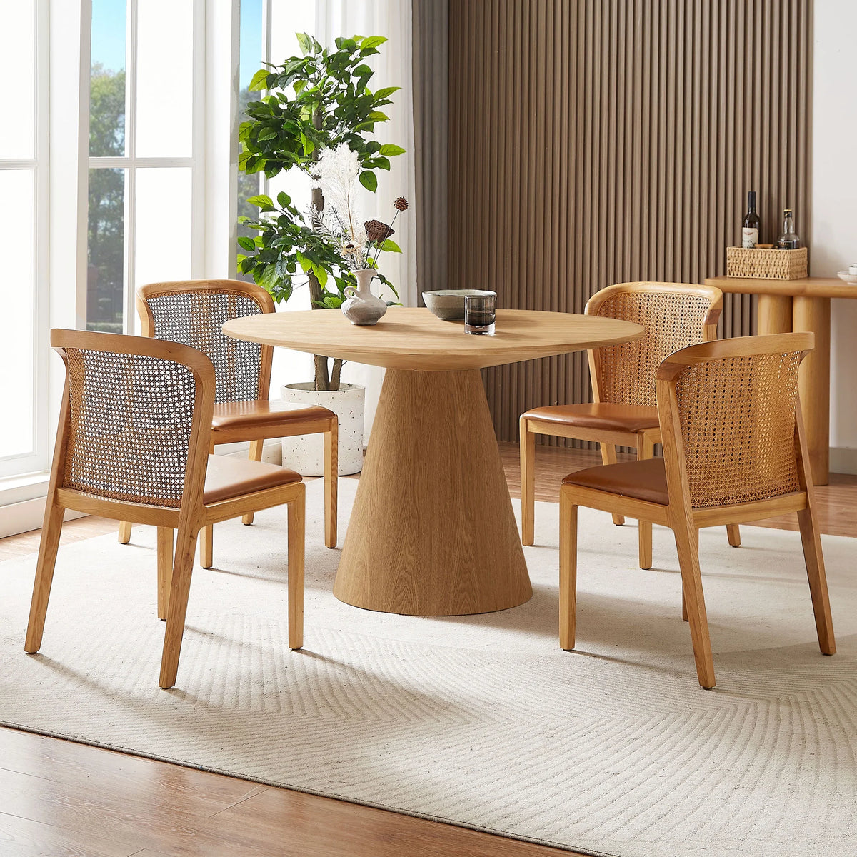 47.24'' Round Wooden Dining Table L631136