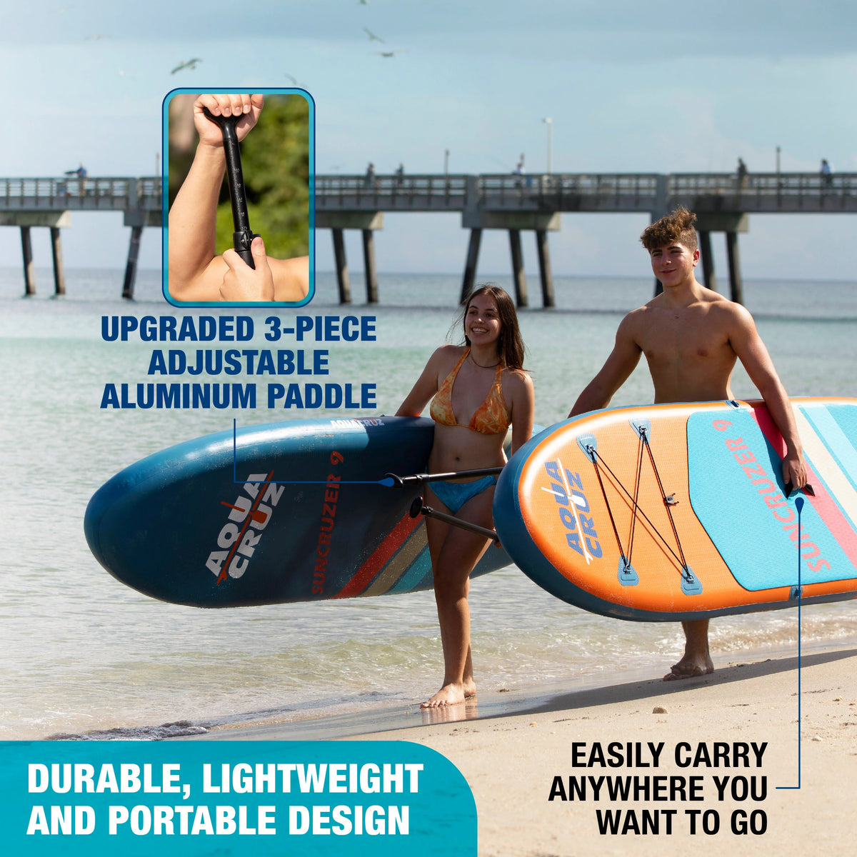 9 ft. Inflatable Stand Up Paddle Board Set with Accessories D390468