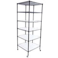 70.87" H Wire Shelving Rack Corner Unit Storage T16845